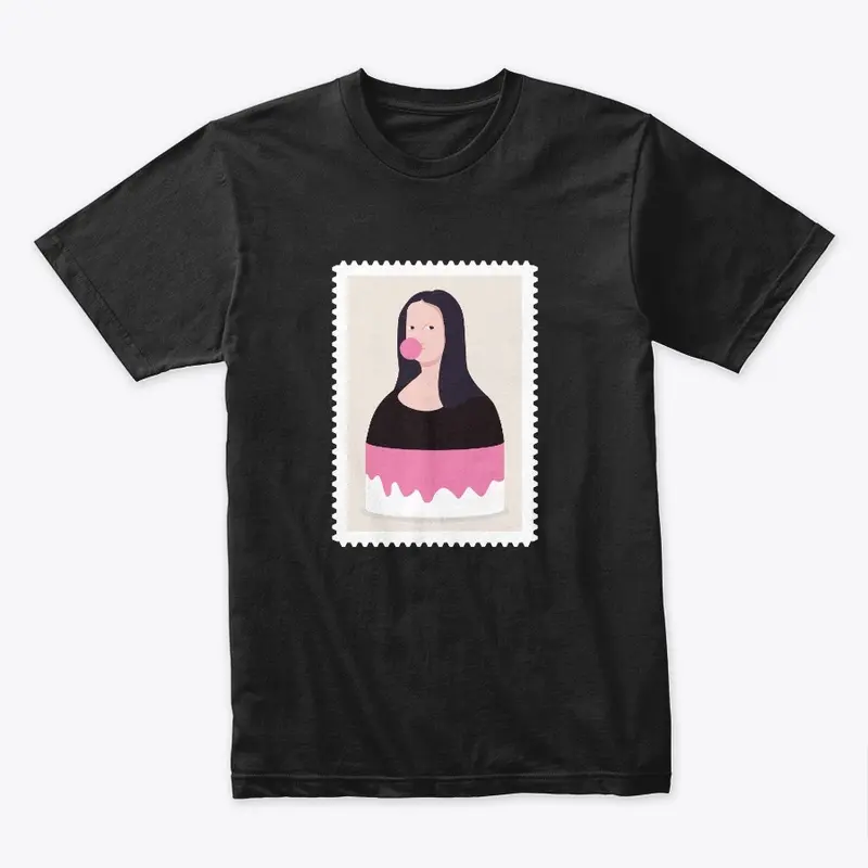 Mona Lisa Cake | Paris Louvre Stamp